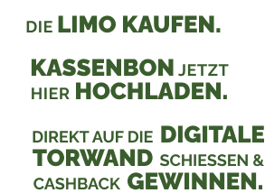 So einfach geht's: Die Limo kaufen, Kassenbon hochladen, Cashback gewinnen